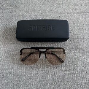 Spitfire Brown and Tan Aviator Sunglasses